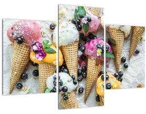 Fagylaltok képe (90x60 cm)
