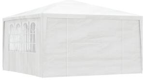 VidaXL fehér rendezvénysátor oldalfalakkal 4 x 4 m 90 g/m²