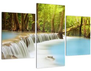Uay Mae Kamin vízesés képe erdőben (90x60 cm)