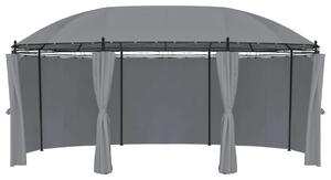 VidaXL antracitszürke pavilon függönyökkel 520 x 349 x 255 cm