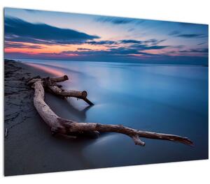 Egy kép a tengerparton naplementekor (90x60 cm)