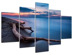 Egy kép a tengerparton naplementekor (150x105 cm)