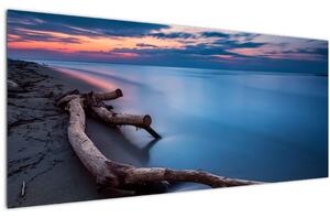 Egy kép a tengerparton naplementekor (120x50 cm)