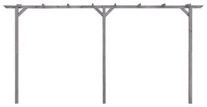 VidaXL szürke impregnált fenyőfa kerti pergola 400 x 40 x 205 cm
