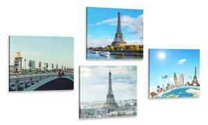 Képszett kilátás a párizsi Eiffel-toronyra