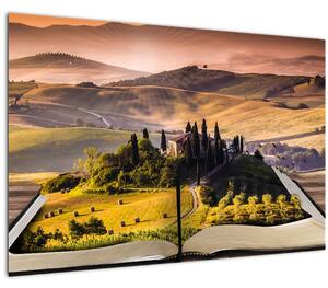 A táj egy könyvben képe (90x60 cm)