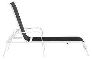 Állítható kerti szék, szürke/féher, ATREO