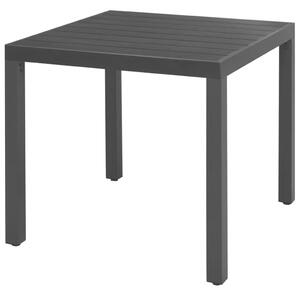 VidaXL 3 részes fekete PVC rattan kerti étkezőgarnitúra