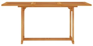 VidaXL tömör tíkfa kerti asztal 150 x 90 x 75 cm
