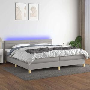 VidaXL LED-es Ágy - Rugós - 200x200 cm