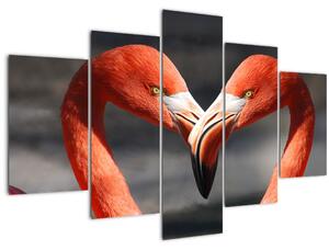 Két szerelmes flamingó képe (150x105 cm)