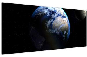 A Föld bolygó képe (120x50 cm)