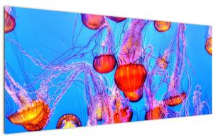 Medúza a tengerben képe (120x50 cm)