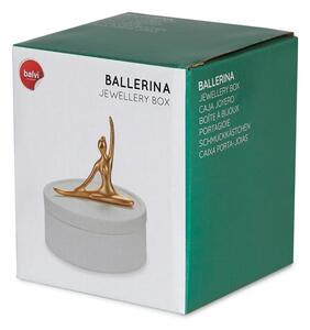 Ballerina fehér porcelán ékszertartó doboz - Balvi