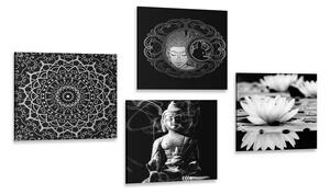 Képszett nyugodt Buddha