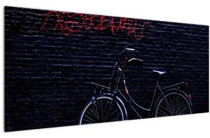 Egy kerékpár képe Amszterdamban (120x50 cm)
