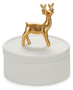 Deer fehér porcelán ékszertartó doboz - Balvi