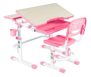 FD Laventa növekvő gyerek íróasztal és szék Szín: Rózsaszín