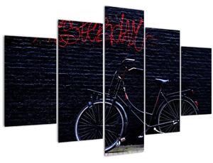 Egy kerékpár képe Amszterdamban (150x105 cm)
