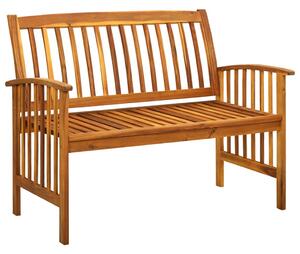 VidaXL tömör akácfa kerti pad párnával 119 cm