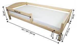 LU LIPA ágy - fehér Méret: 160x80