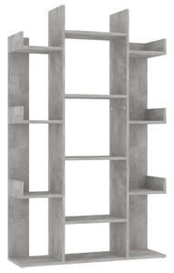 Modern Könyvespolc - Betonszürke - 13 Rekesz - 86x25,5x140 cm