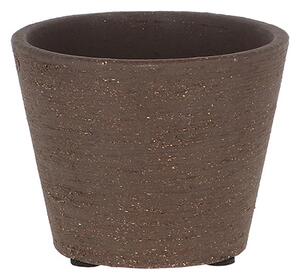 Terrakotta virágcserép, sötétbarna, 9 cm átmérőjű