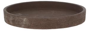 Terrakotta virágcserép alátét, sötétbarna, 25 cm átmérőjű