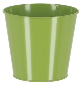 Cink virágcserép, 16 cm átmérőjű, zöld