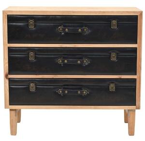 VidaXL Retro Fiókos Szekrény - Tömör Fenyő - 80x36x75 cm
