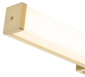 Fürdőszoba fali lámpa sárgaréz 62 cm IP44 LED-del - Cascada