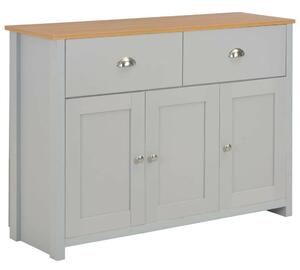 Modern Komód - Szürke Fa - 112x35x81 cm