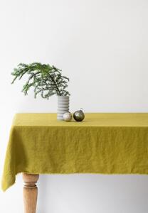 Classic zöld len asztalterítő, 140 x 300 cm - Linen Tales