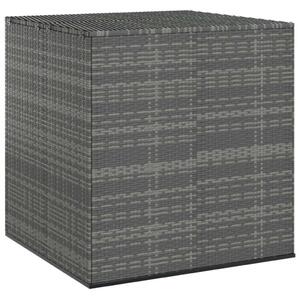 VidaXL Kerti Párnatartó Doboz - Polyrattan - Szürke - 100x97,5x104 cm