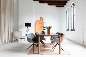 Doulton design karfás szék, vintage barna