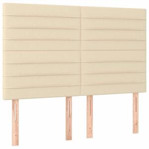 VidaXL Ágyfejtámla - Krémszínű Szövet - 144cm