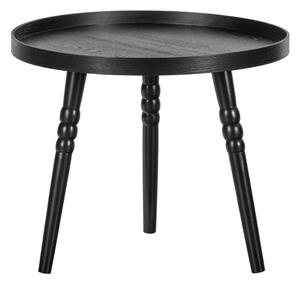 Ponto fekete tárolóasztal, ø 55 cm - WOOOD