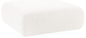 Fehér bouclé lábtartó Windsor & Co Lola 100 x 100 cm