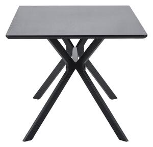 Bruno fekete étkezőasztal, 160 x 90 cm - WOOOD