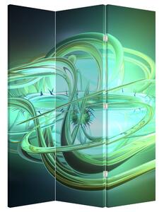 Paraván - Zöld absztrakció (126x170 cm)