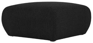 Fekete bouclé lábtartó Windsor & Co Lola 75 x 75 cm