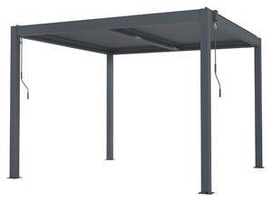 Bioklimatikus pergola G21 Austin 3×3 m, antracit színű alumínium