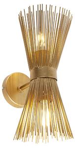 Art Deco fali lámpa 2 lámpás - Seprű