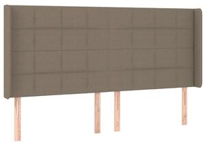 VidaXL Szövet Fejtámla Szárnyakkal - 163x16x118/128 cm