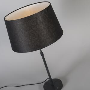 Asztali lámpa fekete, fekete árnyalattal 35 cm állítható - Parte