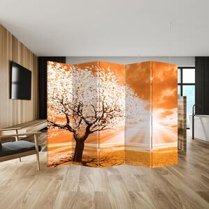Paraván - Narancssárga fa (210x170 cm)