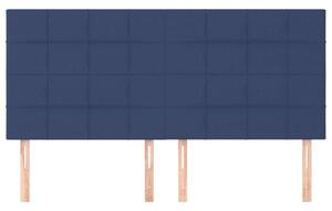 VidaXL Ágyfejtámla - Sötétkék Szövet - 200cm