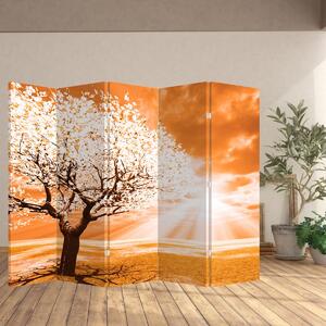 Paraván - Narancssárga fa (210x170 cm)