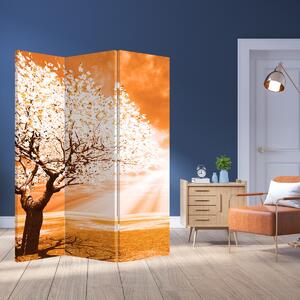 Paraván - Narancssárga fa (126x170 cm)