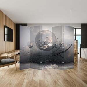 Paraván - Absztrakt gömbök (210x170 cm)